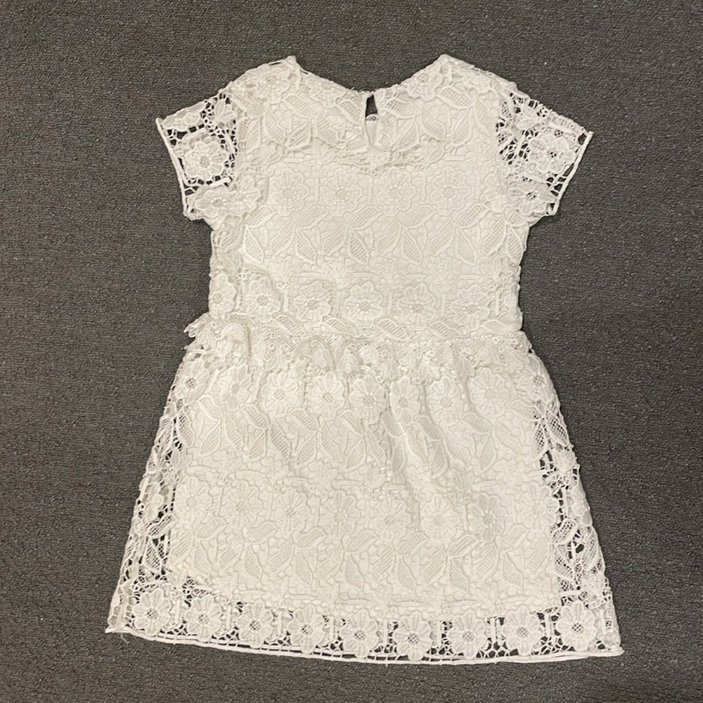 Zara Girls Soft Collection White Floral Lace Dress size 6 - Picture 2 of 4